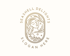 Golden Wellness Woman logo design