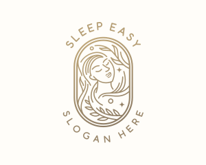 Golden Wellness Woman logo design