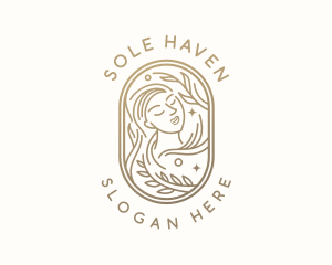 Golden Wellness Woman logo design