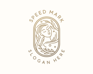 Golden Wellness Woman logo design