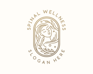 Golden Wellness Woman logo design