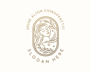 Golden Wellness Woman logo design