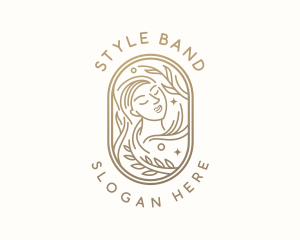 Golden Wellness Woman logo design