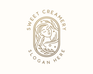 Golden Wellness Woman logo design