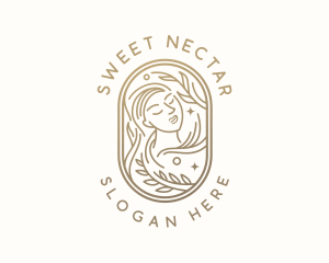 Golden Wellness Woman logo design