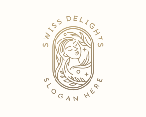 Golden Wellness Woman logo design