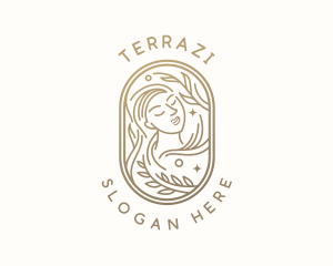 Golden Wellness Woman logo design