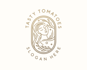 Golden Wellness Woman logo design