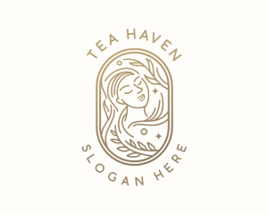 Golden Wellness Woman logo design