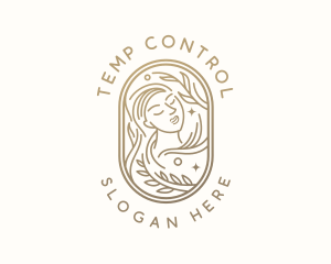 Golden Wellness Woman logo design