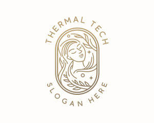 Golden Wellness Woman logo design