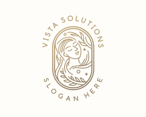 Golden Wellness Woman logo design