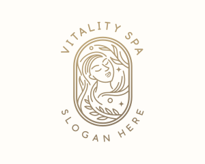 Wellness - Golden Wellness Woman logo design