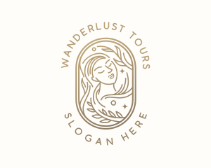 Golden Wellness Woman logo design