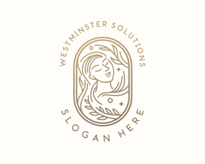 Golden Wellness Woman logo design