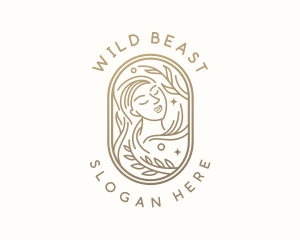 Golden Wellness Woman logo design