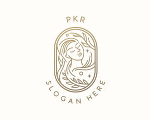 Golden Wellness Woman logo design