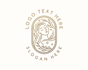 High End - Golden Wellness Woman logo design