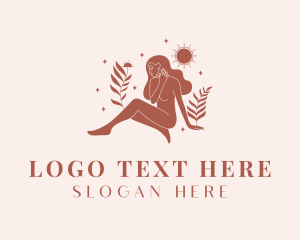 Brown - Sexy Woman Nature logo design
