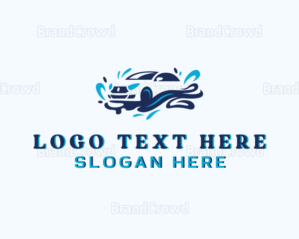 Car Wash Vehicle Cleaning Logo