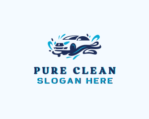 Car Wash Vehicle Cleaning logo design