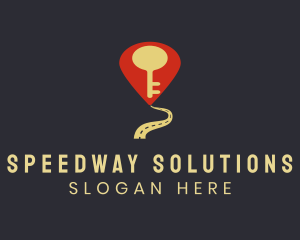 Road - Road Key Destination logo design