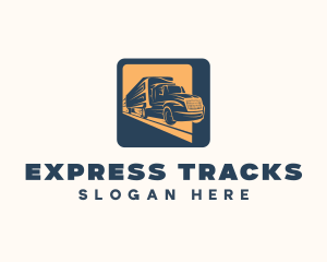 Express Trucking Transport logo design