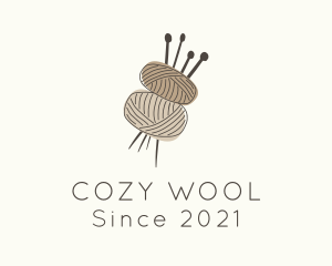 Brown Yarn Crochet  logo design