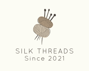 Brown Yarn Crochet  logo design