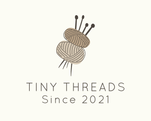 Brown Yarn Crochet  logo design