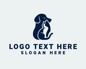 Animal Clinic - Pet Animal Kitten Dog logo design