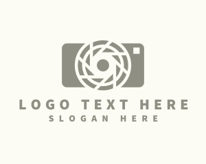 Lens - Camera Shutter Photography logo design