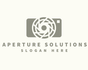 Aperture - Camera Shutter Photography logo design