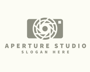 Aperture - Camera Shutter Photography logo design