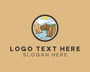 Natural Park - Rustic Mountain River logo design