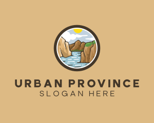 Province - Rustic Mountain River logo design