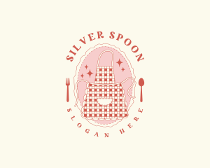 Kitchen Utensils Apron logo design