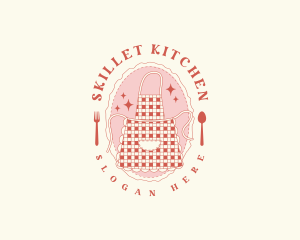 Kitchen Utensils Apron logo design