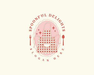 Kitchen Utensils Apron logo design