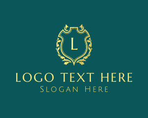 Historian - Ornate Floral Shield logo design