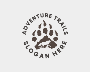 Wolf Paw Wildlife logo design