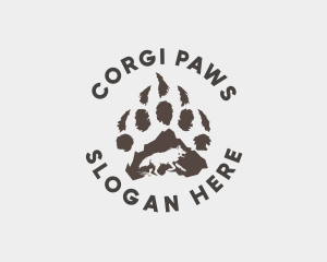 Wolf Paw Wildlife logo design