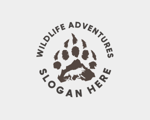 Wolf Paw Wildlife logo design