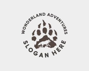 Wolf Paw Wildlife logo design