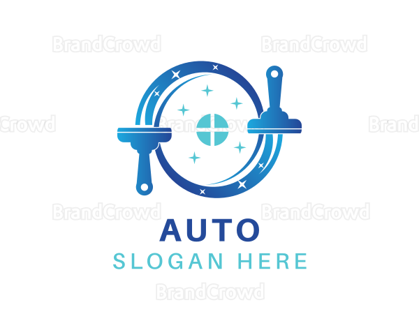 Squeegee Window Cleaning Logo