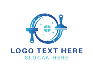 Window - Squeegee Window Cleaning logo design