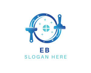 Window - Squeegee Window Cleaning logo design