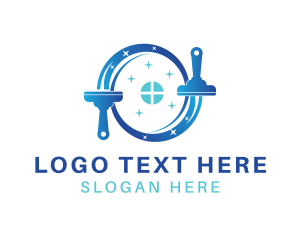 Cleaning - Squeegee Window Cleaning logo design
