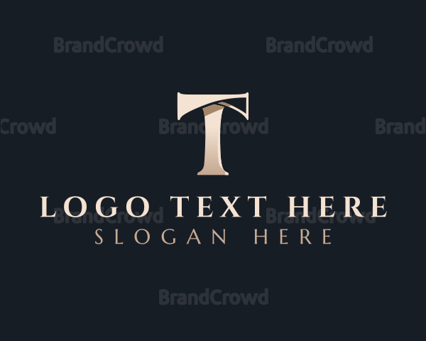 Premium Jewelry Fashion Letter T Logo