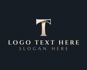 Premium Jewelry Fashion Letter T logo design